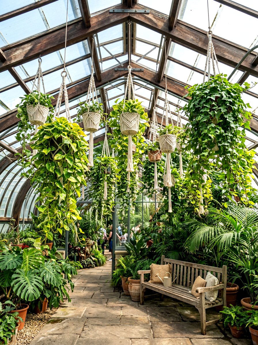 Hanging plants for conservatory - 30 conservatory decor ideas
