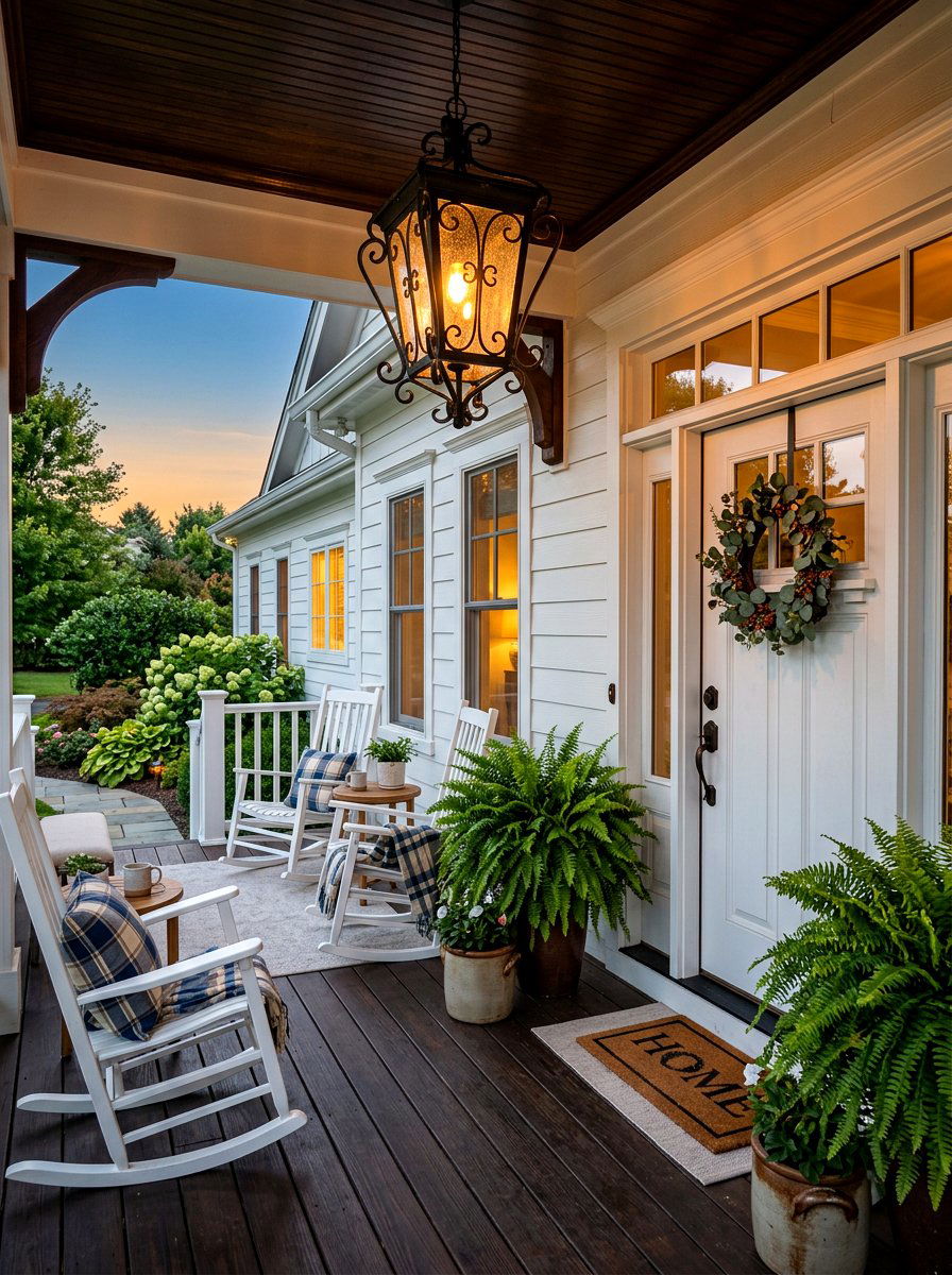 Hanging porch lantern - 30 outdoor lighting ideas