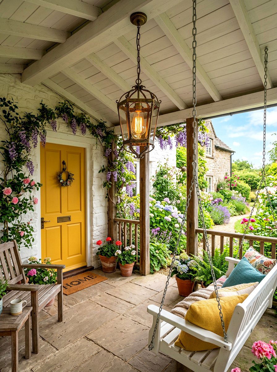 Hanging porch light - 30 exterior lighting ideas for front of house