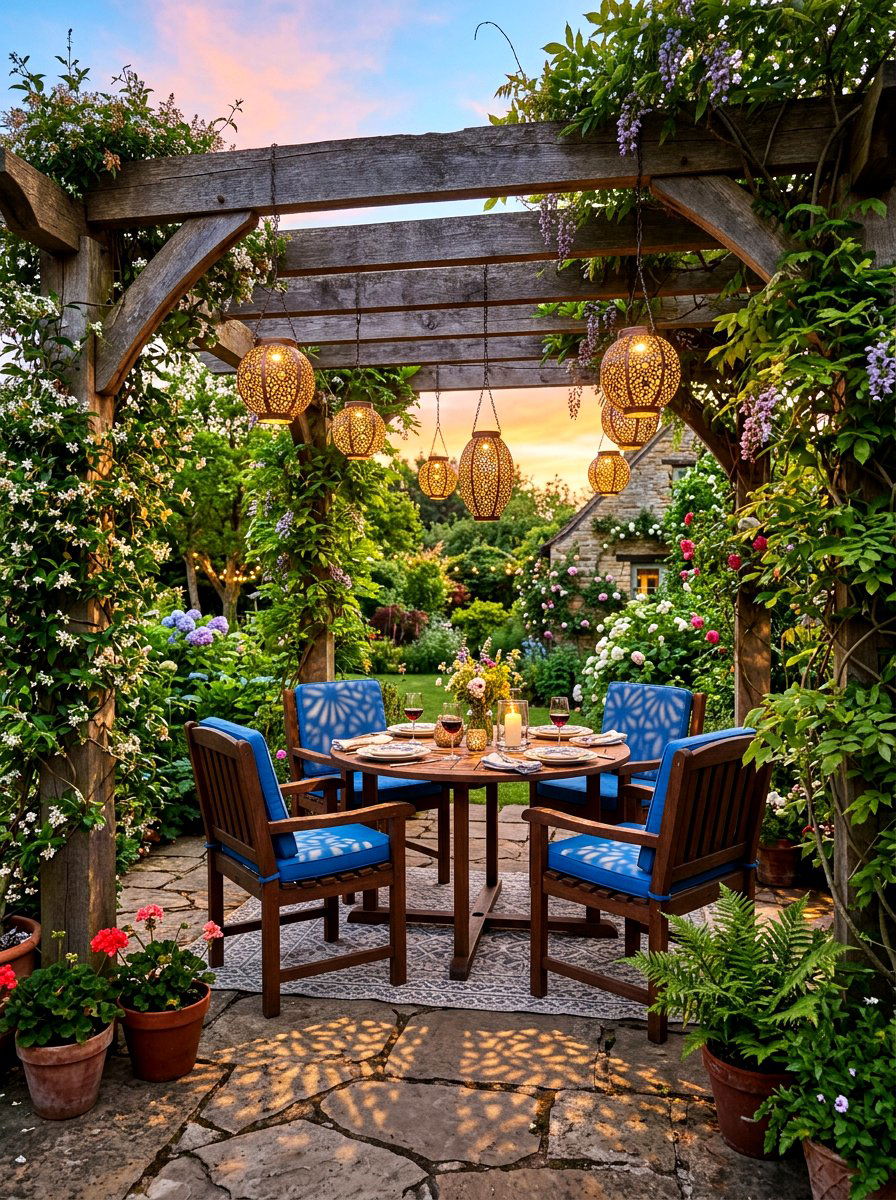 Hanging solar lanterns - 30 solar garden lighting ideas