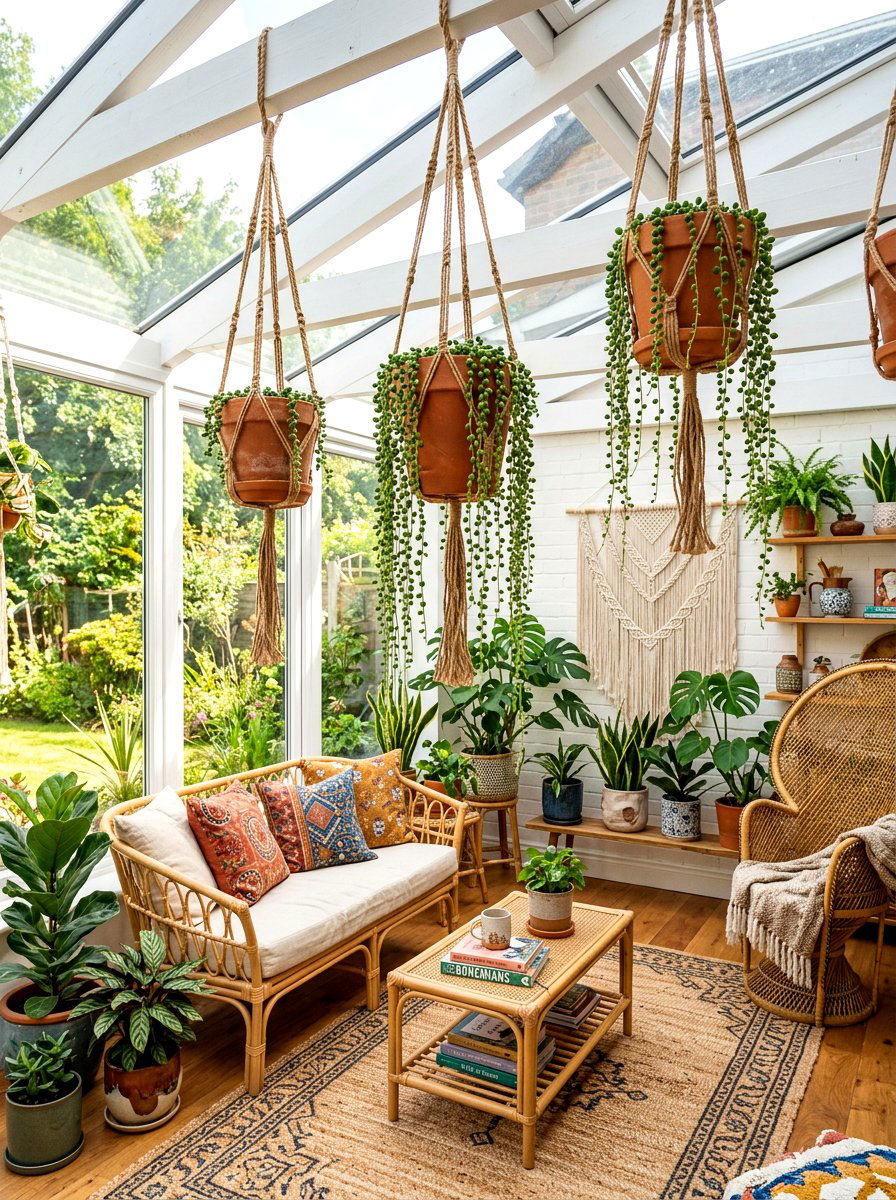 Hanging terracotta planters - 30 terracotta pot ideas
