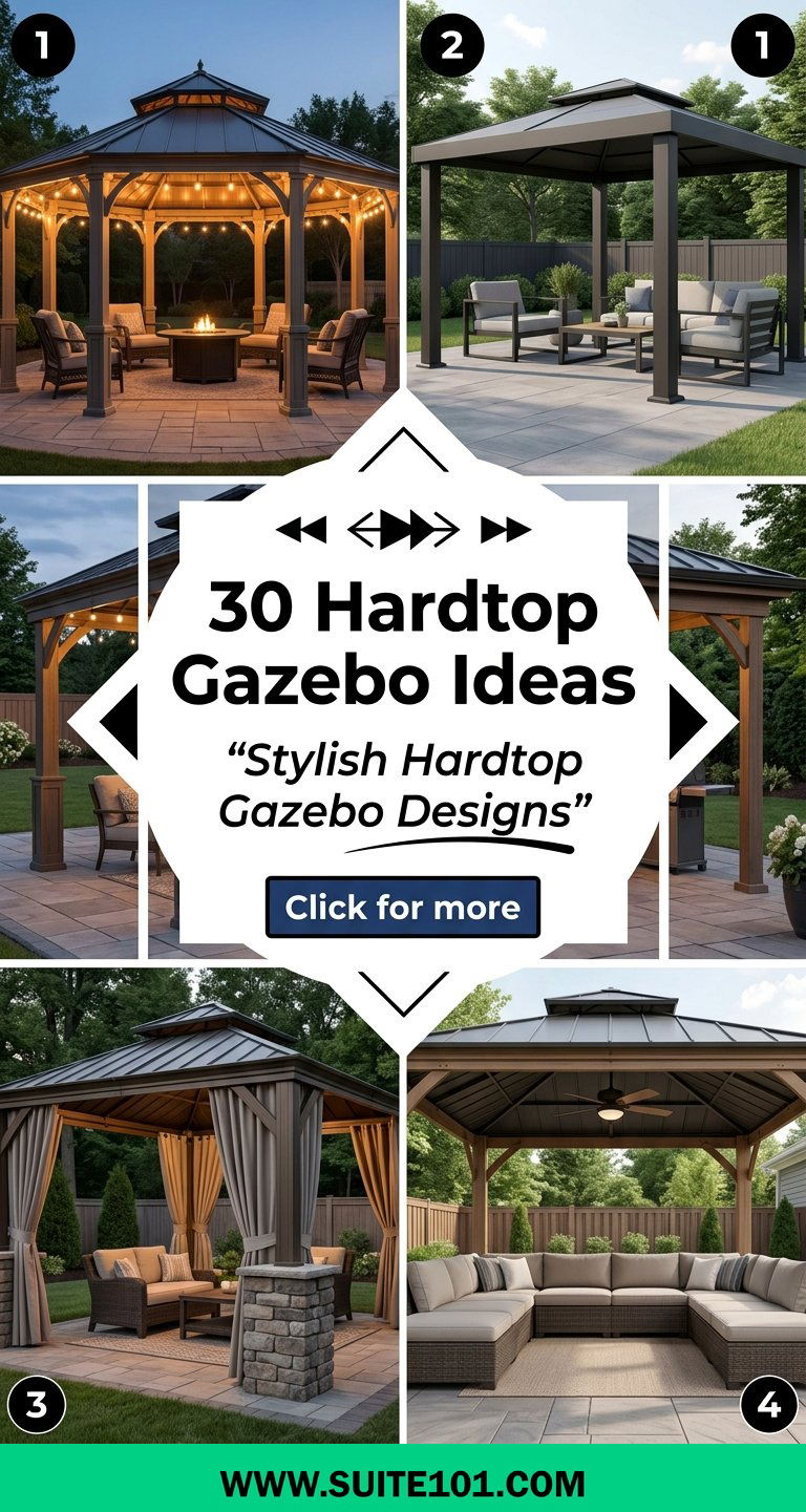Hardtop Gazebo Ideas 30 Stylish Hardtop Gazebo Designs - Hardtop Gazebo Ideas: 30 Stylish Hardtop Gazebo Designs