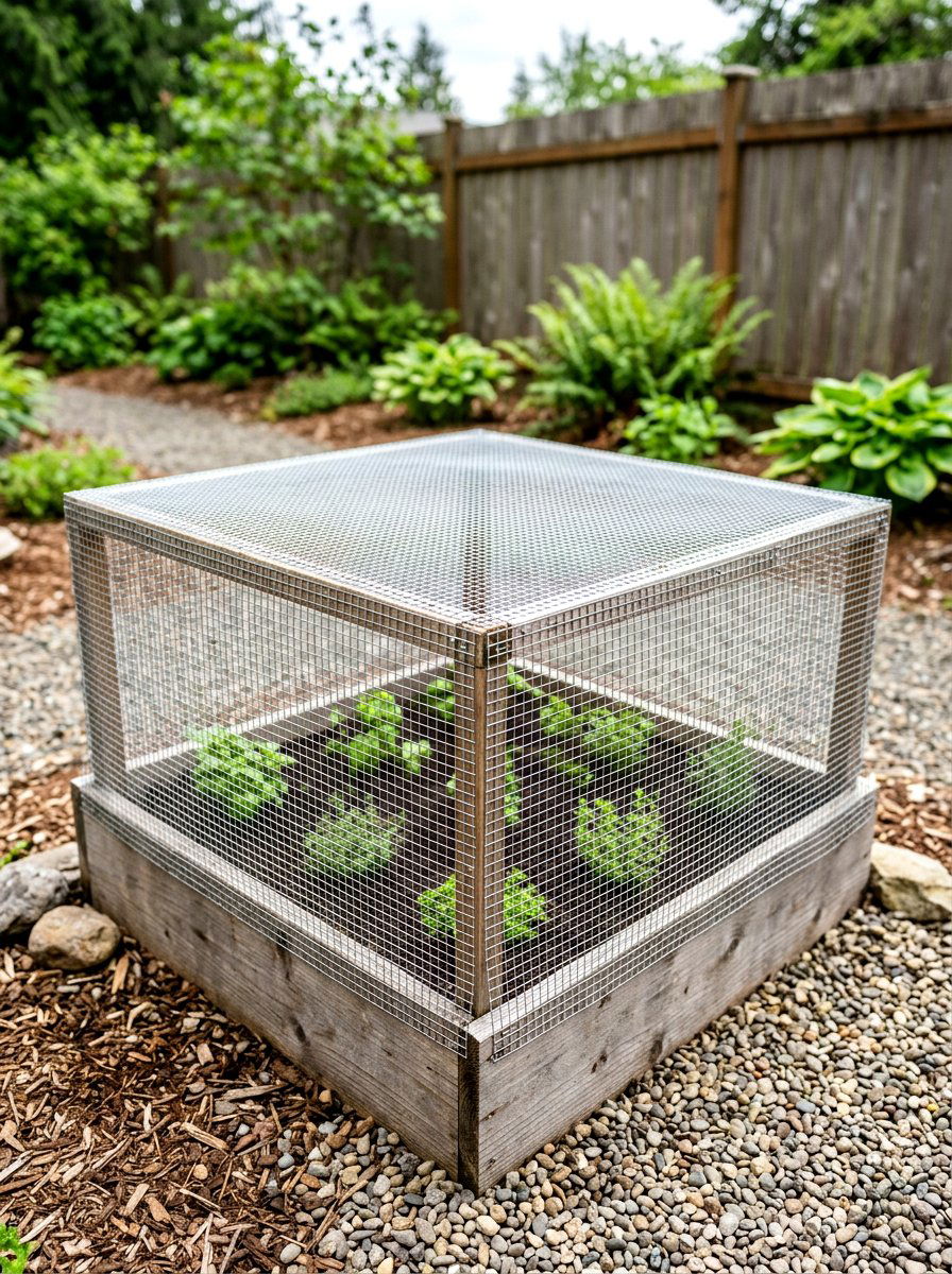 Hardware Cloth Garden Protection - 30 raised bed fence ideas