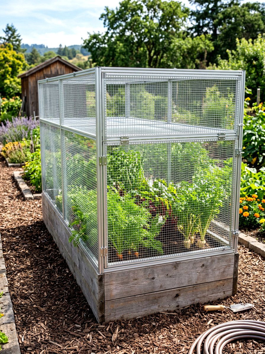 Hardware Cloth Pest Protection - 30 raised bed cover ideas