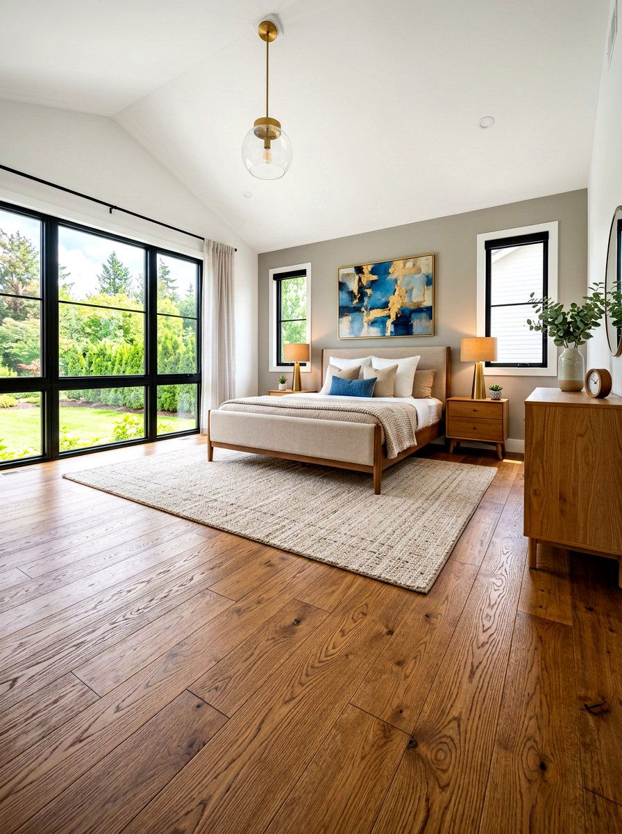 Hardwood Floor Bedroom - 30 warm wood bedroom ideas