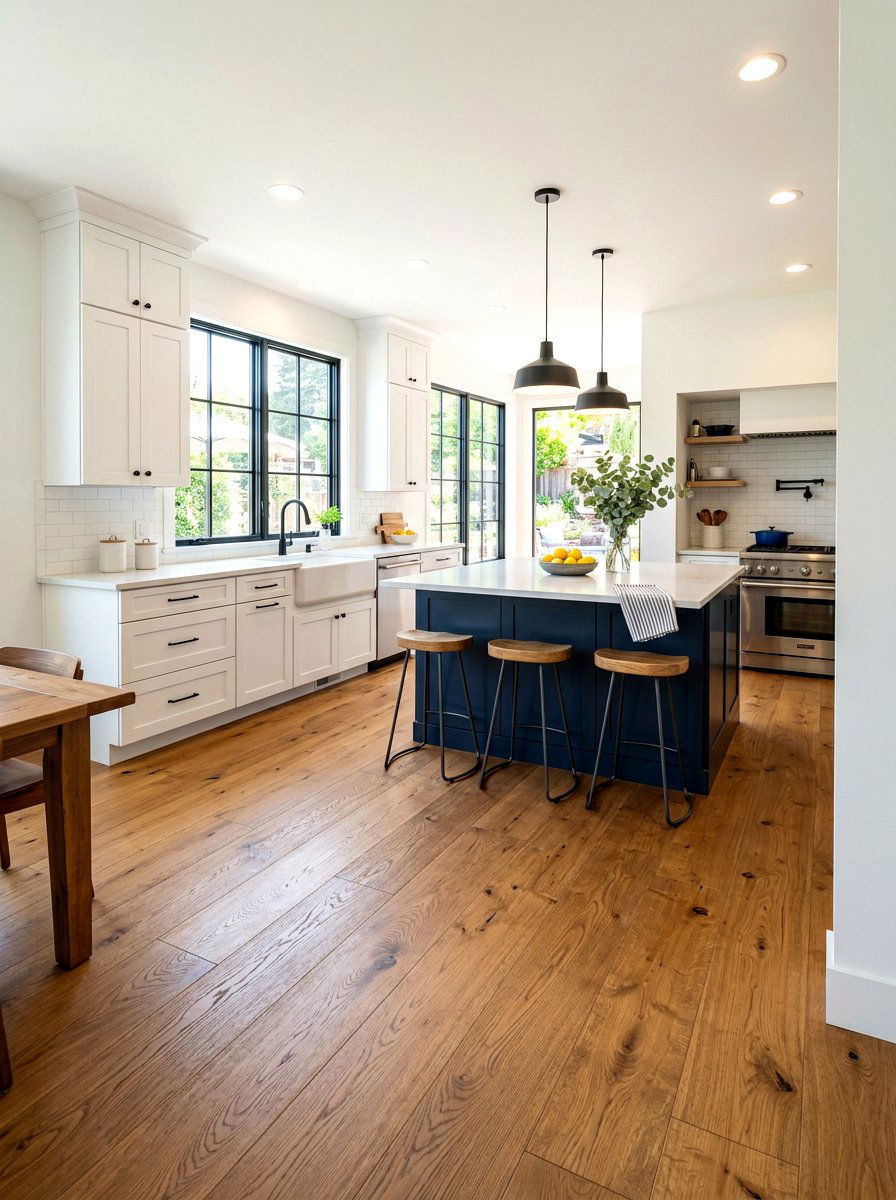 Hardwood Floor Kitchen - 30 traditional kitchen ideas