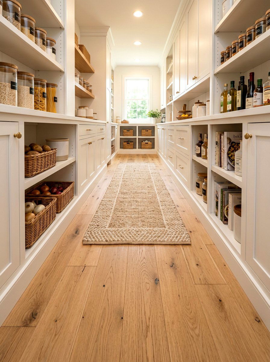Hardwood Pantry Floors - 30 Nancy Meyers pantry ideas