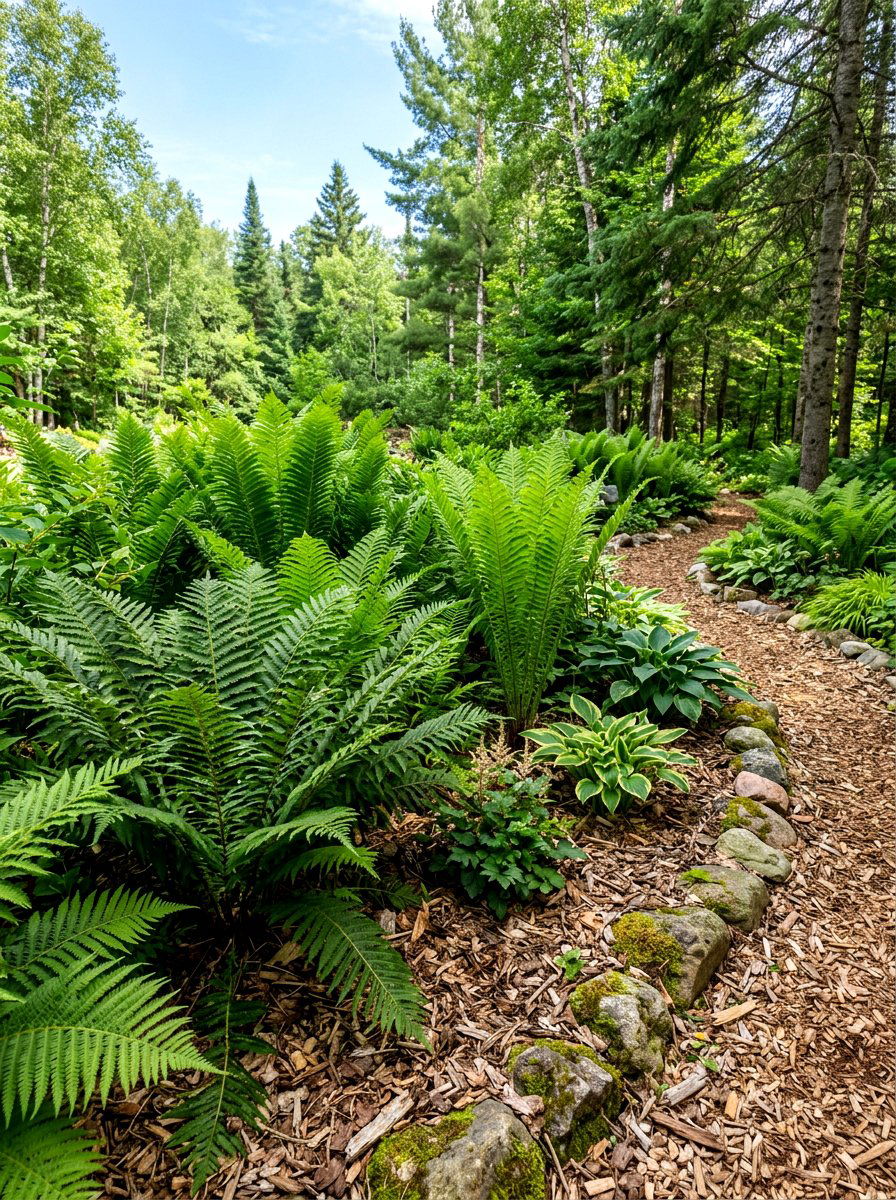Hardy Fern Garden - 30 fern garden ideas