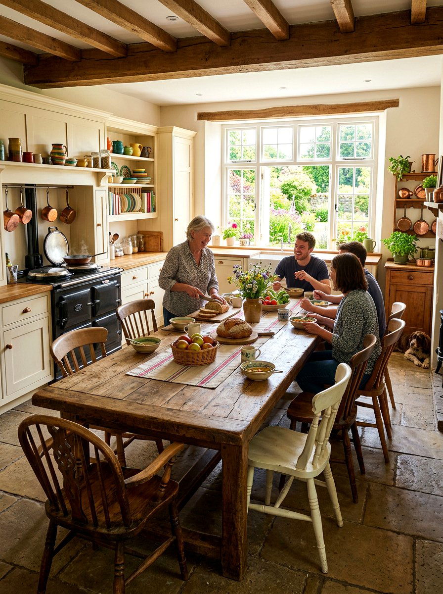 Harvest Table Kitchen - 30 old world kitchen ideas