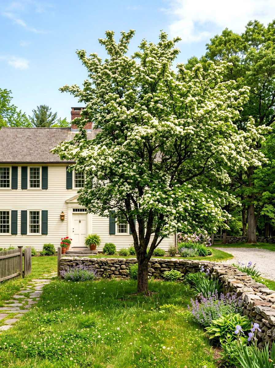Hawthorn Tree - 30 front yard tree ideas