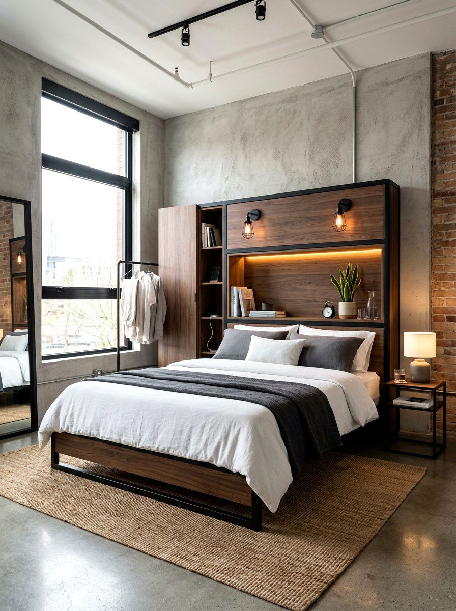 Headboard Storage Nook - 30 hidden storage furniture ideas