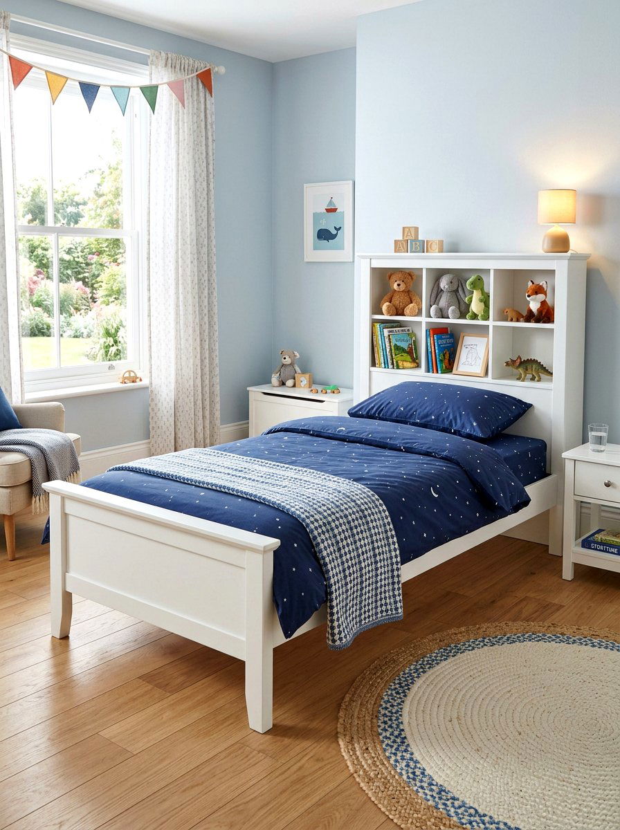 Headboard storage - 30 stuffed animal storage ideas