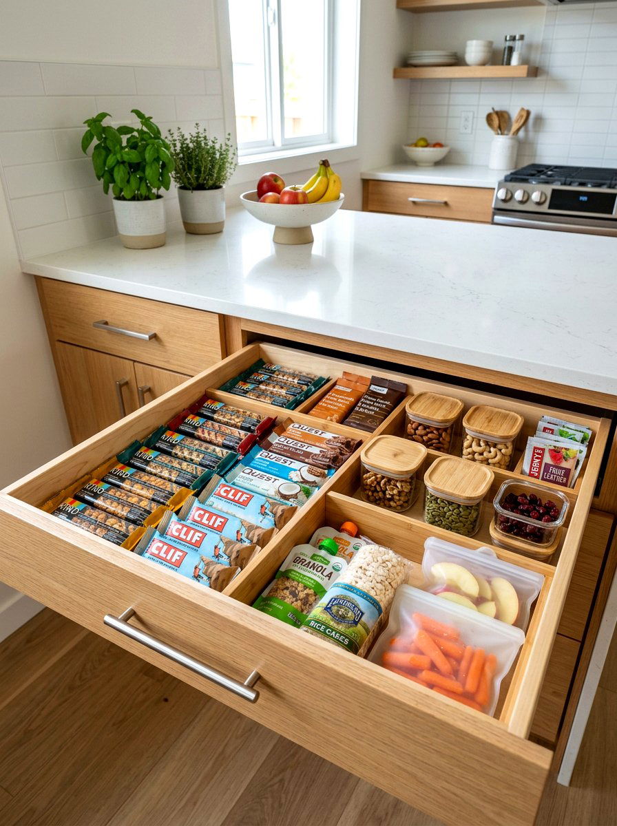Healthy Snack Drawer - 30 snack station ideas