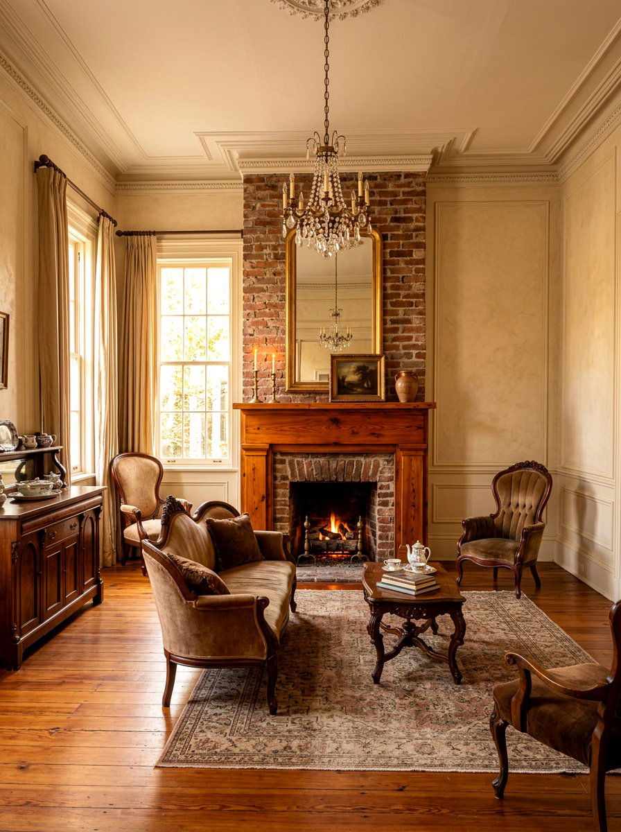 Heart Pine Mantel - 30 wood mantel beam ideas