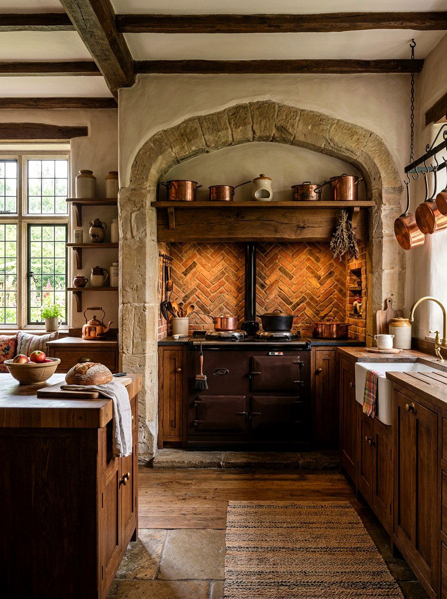 Hearth Style Kitchen - 30 old world kitchen ideas