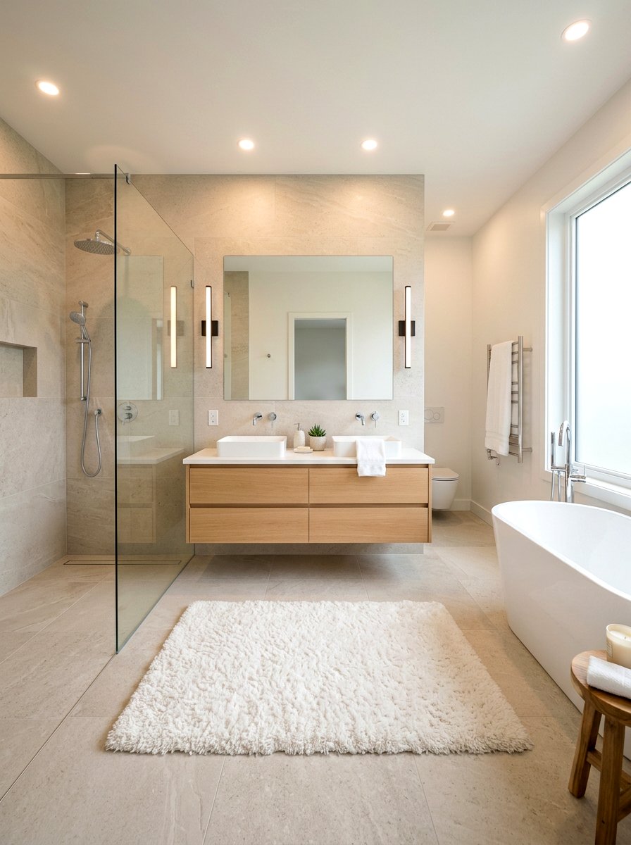 Heated Bathroom Floors - 30 wellness bathroom ideas