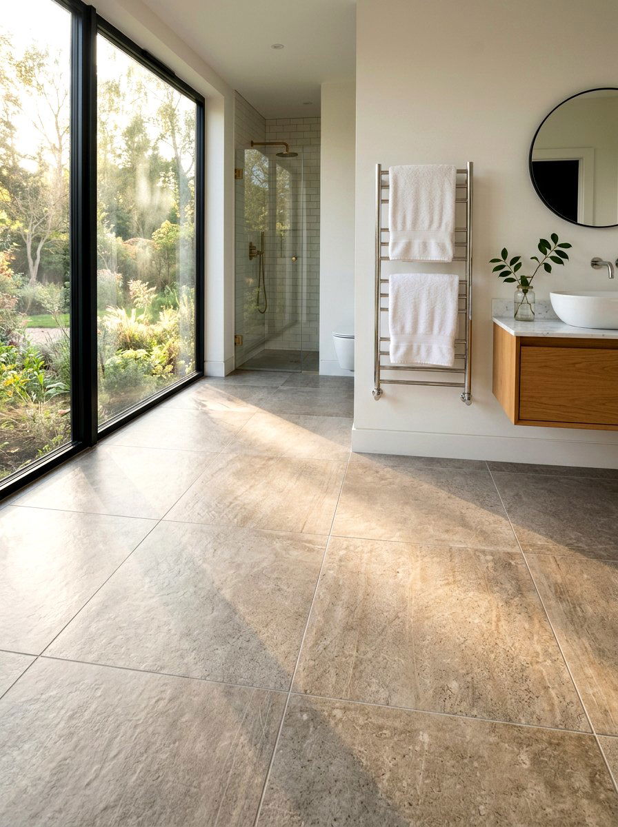 Heated Tile Floor - 30 quiet luxury bathroom ideas