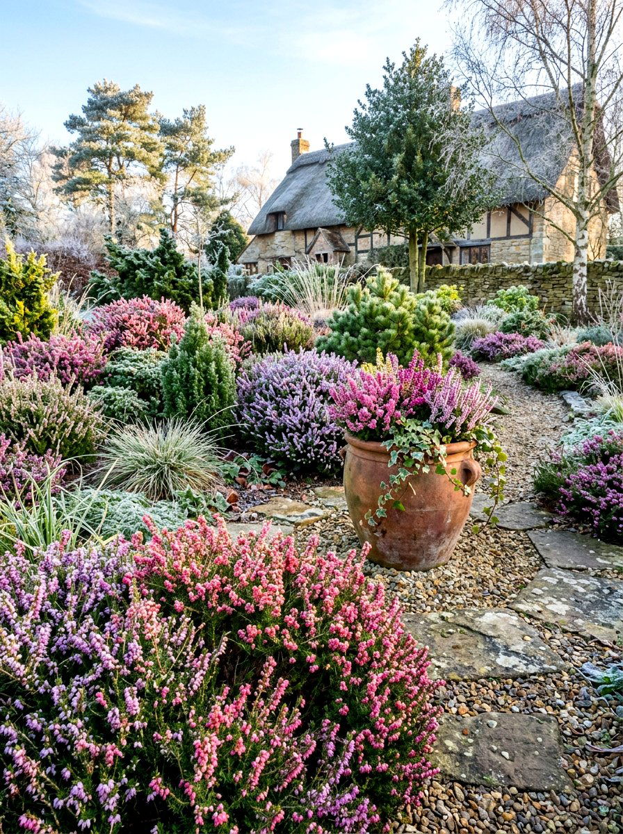 Heather Winter Garden - 30 winter container garden ideas