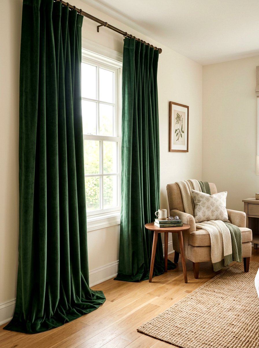 Heavy Blackout Curtain - 30 acoustic bedroom ideas