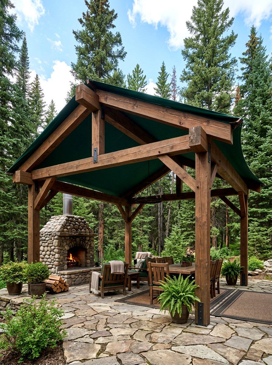 Heavy Duty All Weather Shade - 30 retractable pergola shade ideas