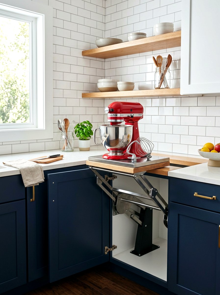 Heavy Duty Appliance Lift - 30 organizing kitchen drawers ideas