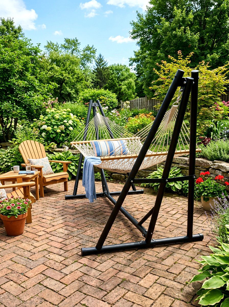 Heavy Duty Hammock Stand - 30 hammock stand garden ideas