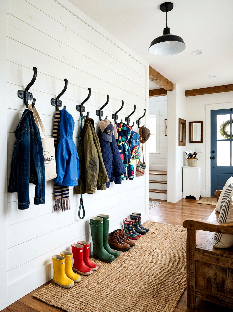 Heavy Duty Iron Hook - 30 coat rack ideas