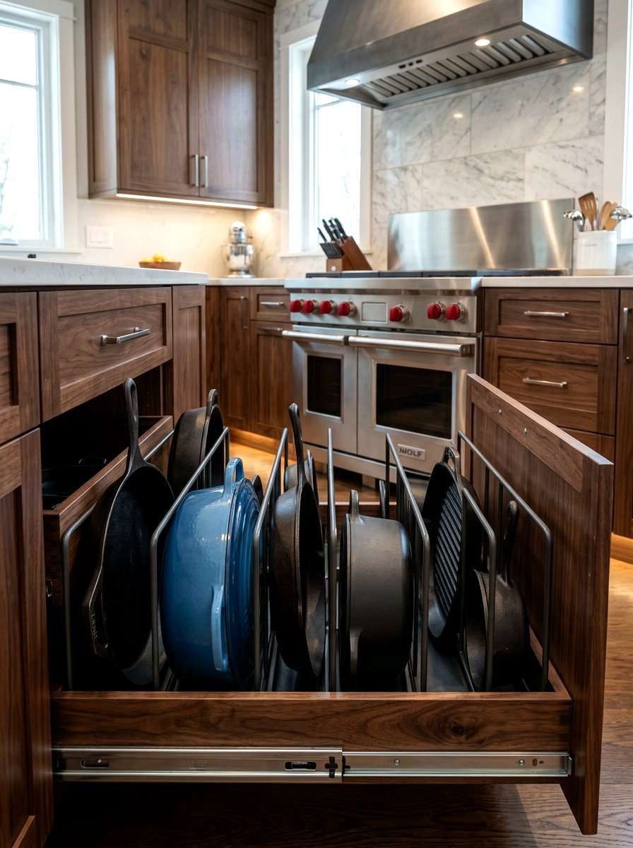 Heavy Duty Pot Divider - 30 kitchen drawer divider ideas