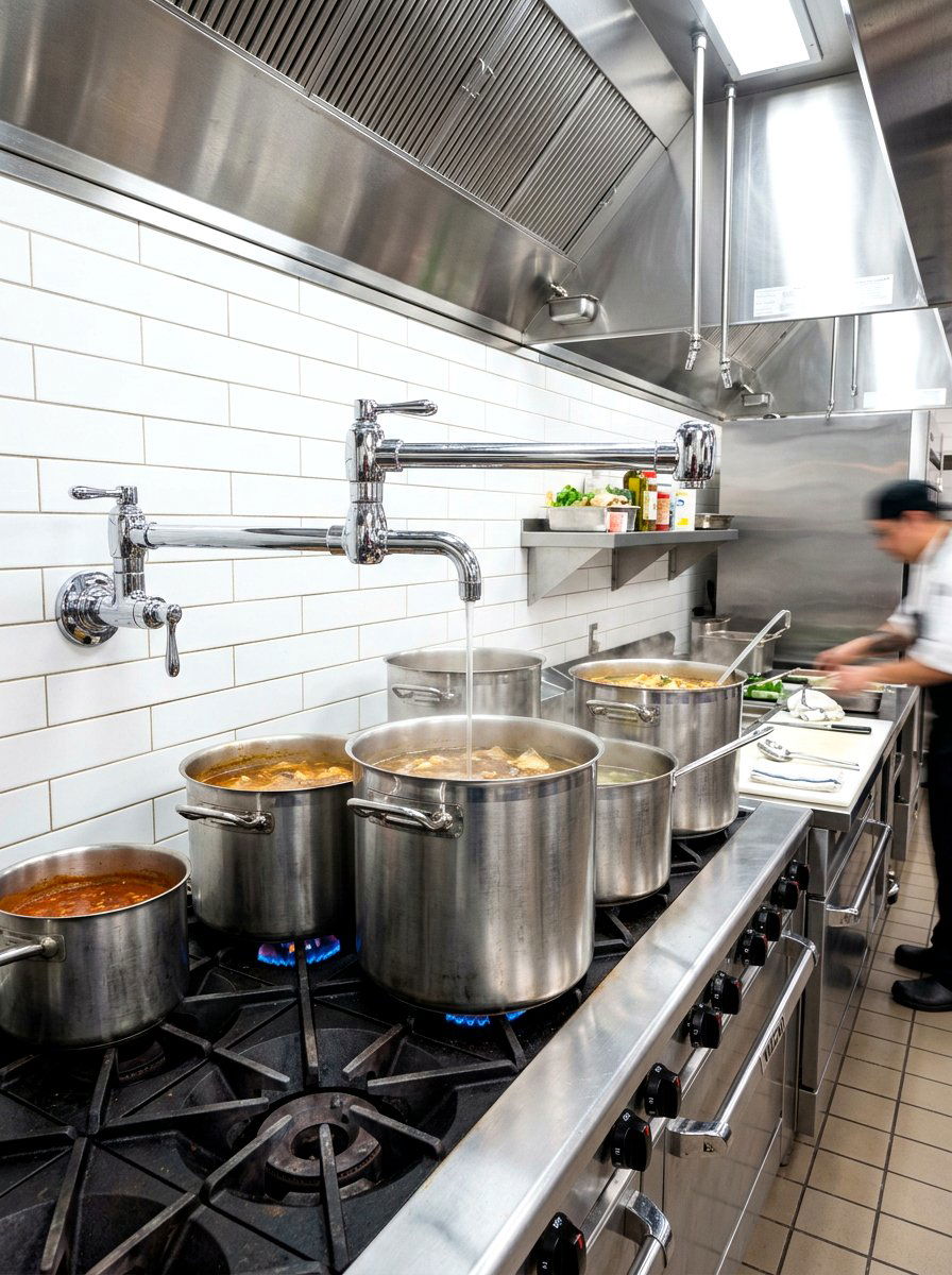 Heavy Duty Pot Filler - 30 catering kitchen ideas