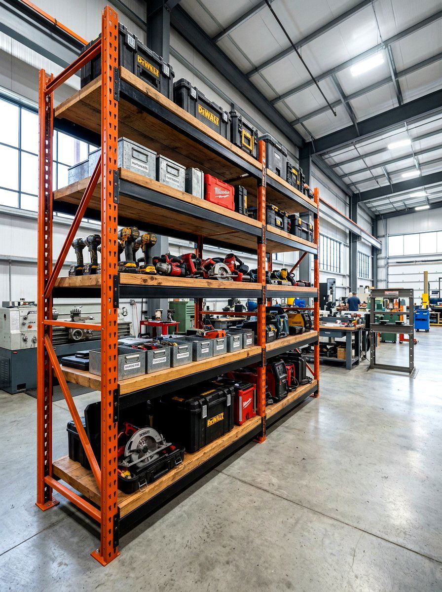 Heavy Duty Shelving - 30 power tool storage ideas