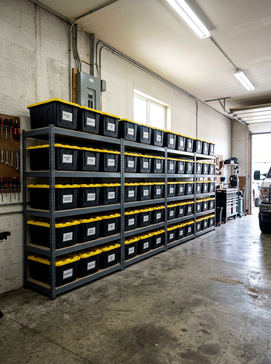 Heavy Duty Shelving - 30 garage organization ideas