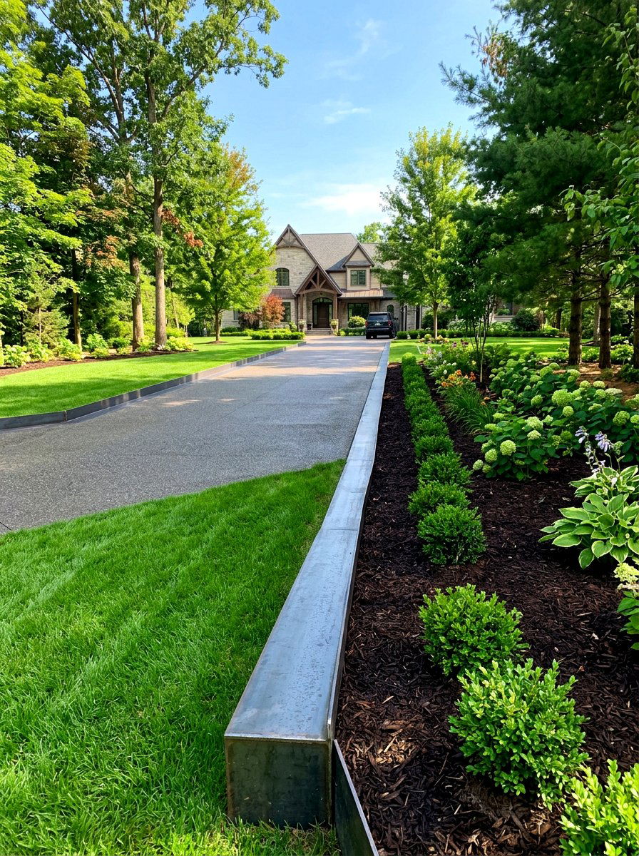 Heavy Duty Steel Lawn Edging - 30 metal landscape edging ideas