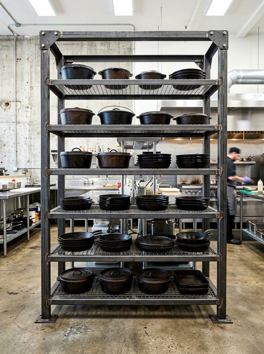 Heavy Duty Steel Rack - 30 hanging pot rack ideas