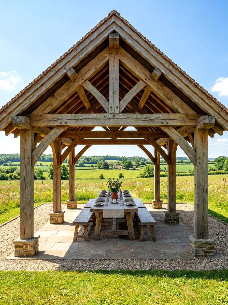 Heavy Timber Pavilion - 30 rustic pavilion ideas