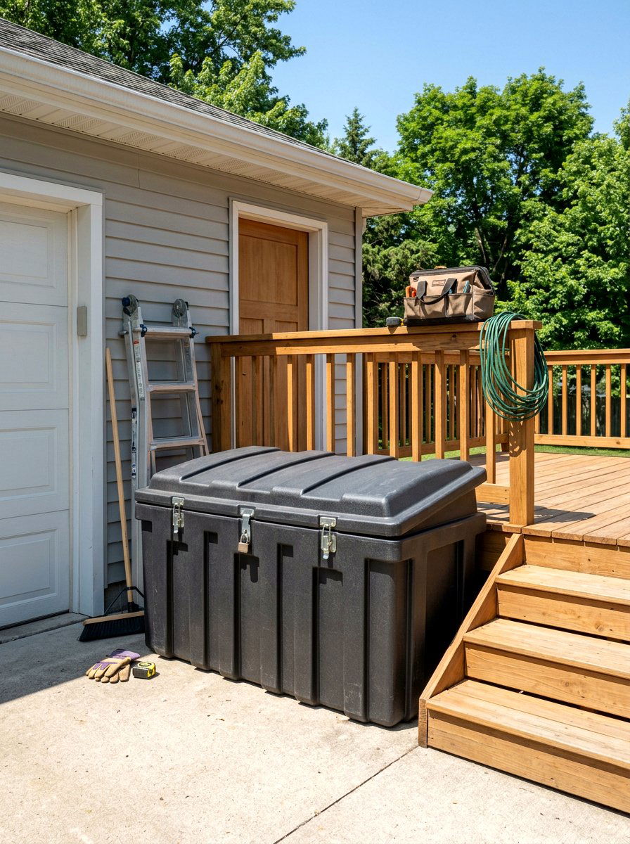 Heavy duty outdoor box - 30 deck box ideas