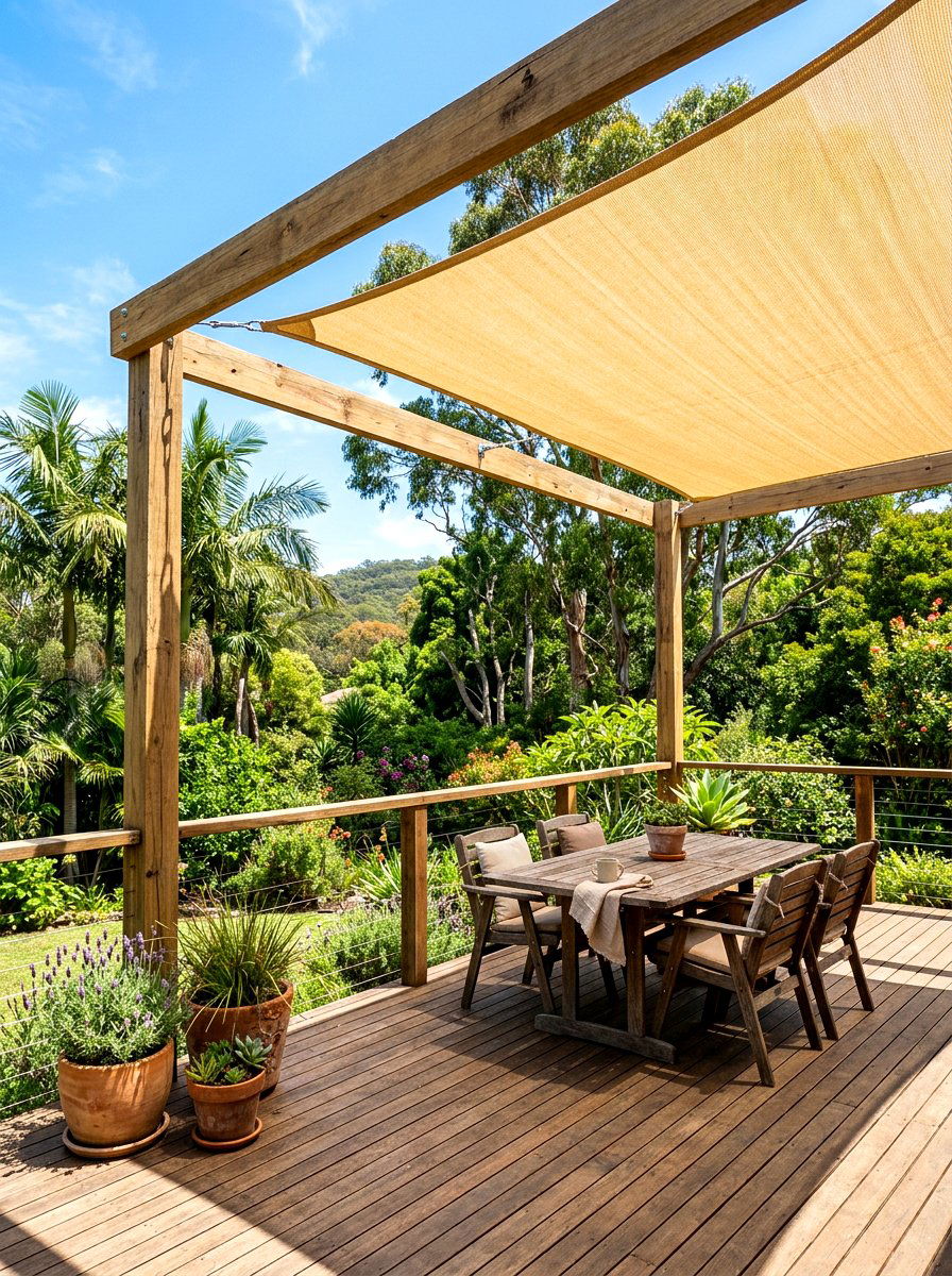 Heavy duty shade cloth - 30 deck shade ideas