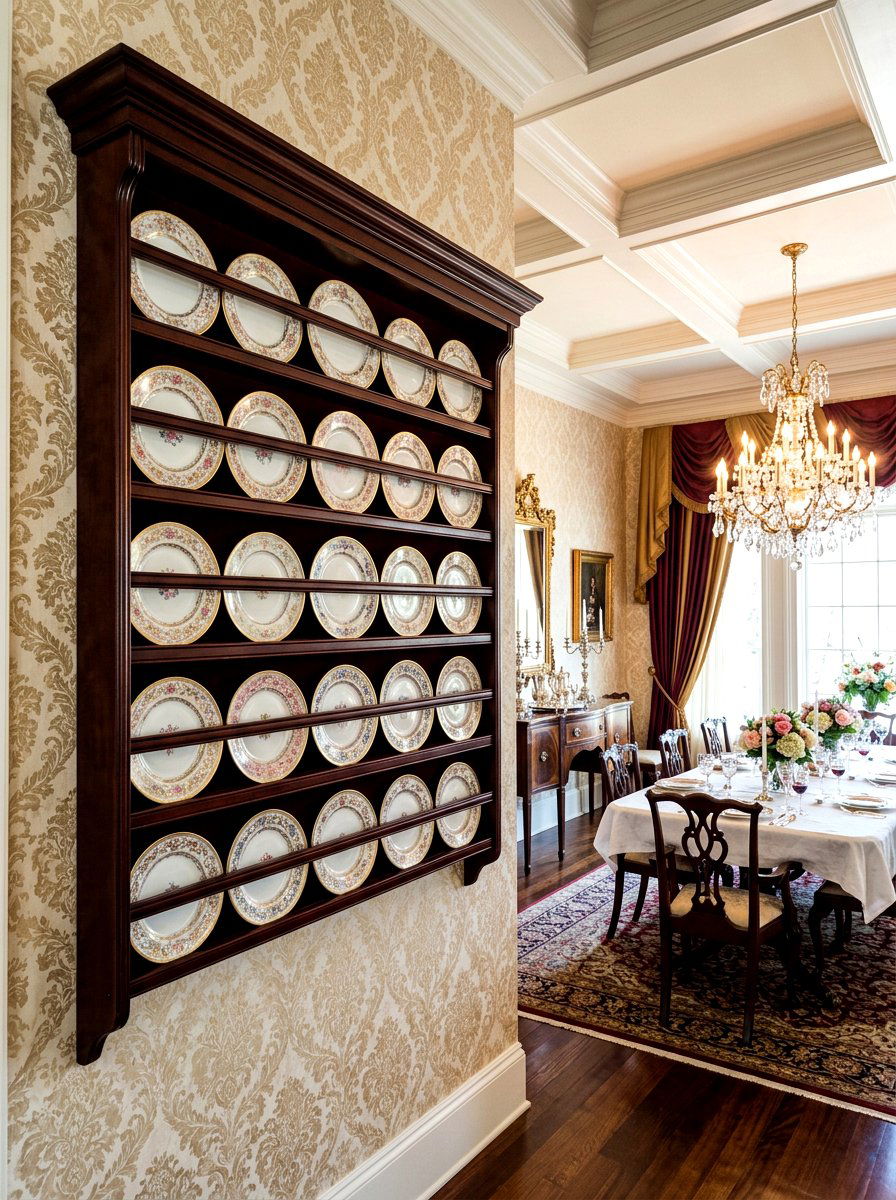 Heirloom China Plate Rack - 30 plate rack wall ideas