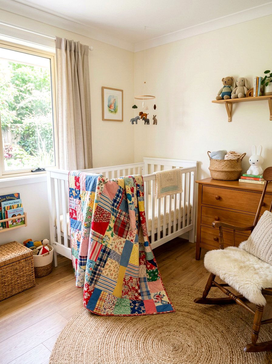 Heirloom Quilt Nursery - 30 vintage nursery ideas