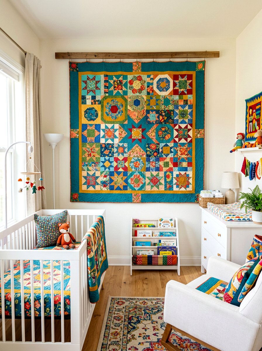Heirloom Quilt Nursery - 30 vintage baby room ideas