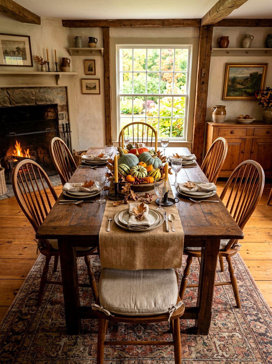 Heirloom Squash Centerpiece - 30 fall harvest table ideas