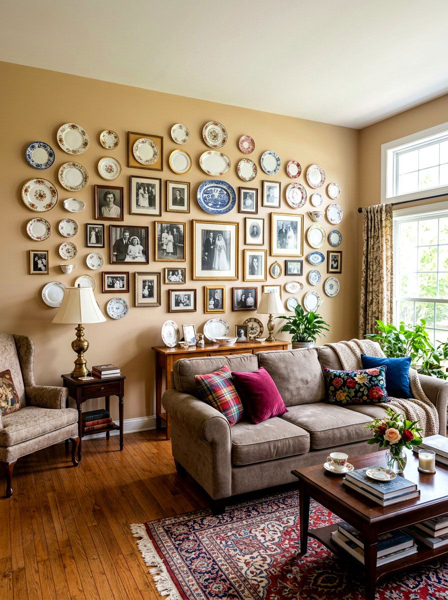 Heirloom china wall - 30 collected china wall ideas