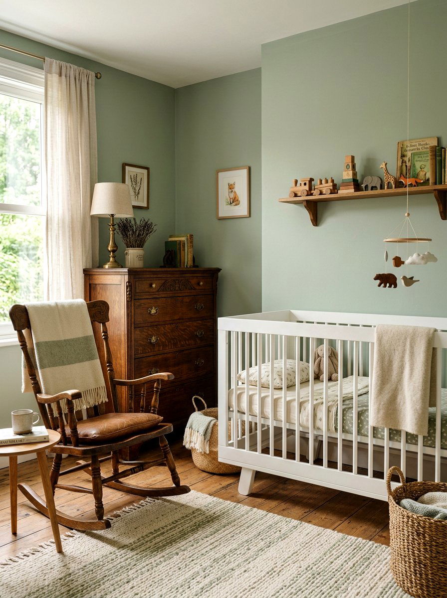 Heirloom furniture nursery - 30 soft traditional nursery ideas