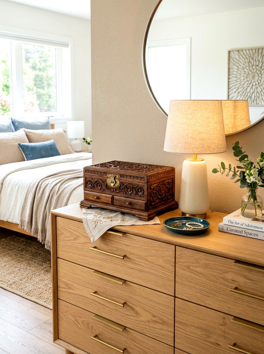Heirloom jewelry box dresser styling - 30 heirloom decor ideas