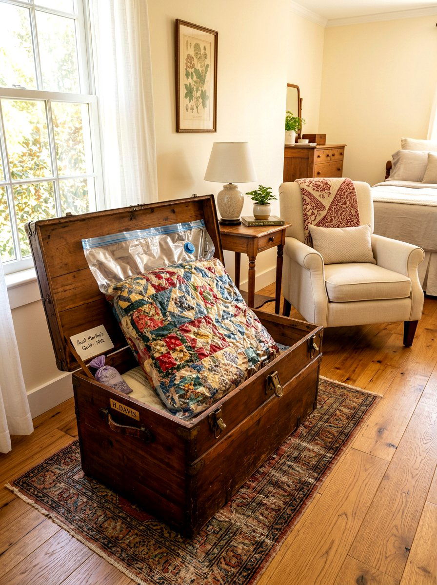 Heirloom quilt storage - 30 vacuum storage ideas