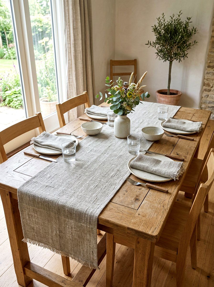 Hemp Kitchen Table Linens - 30 eco friendly kitchen ideas