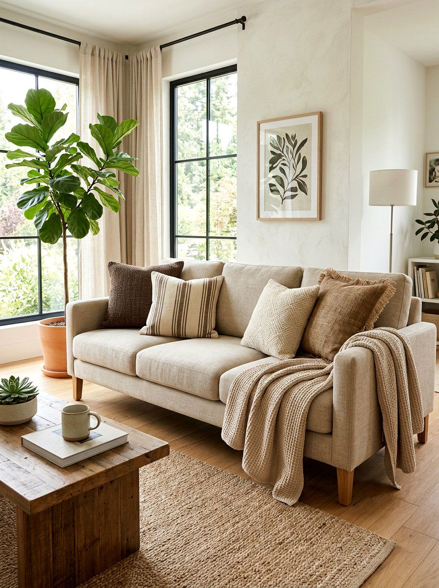 Hemp Pillows - 30 natural fiber decor ideas