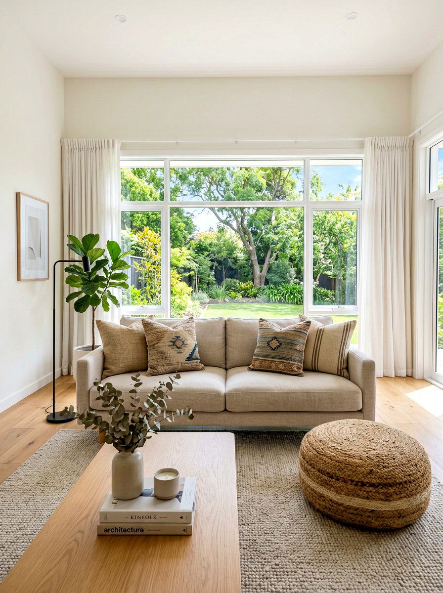 Hemp fabric lounge - 30 sustainable home decor ideas