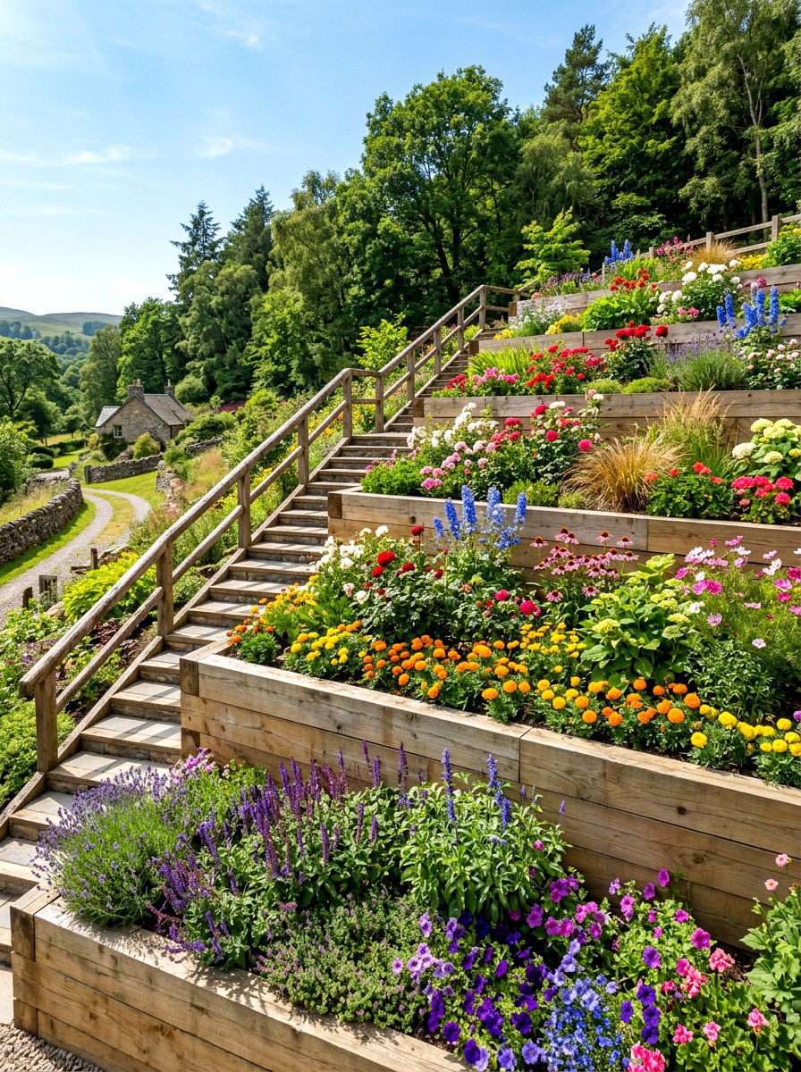 Herb And Vegetable Spiral - 30 sunny vegetable garden ideas