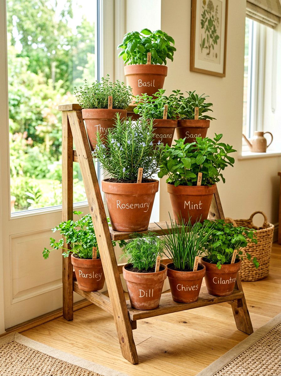 Herb Garden - 30 garden decor ideas
