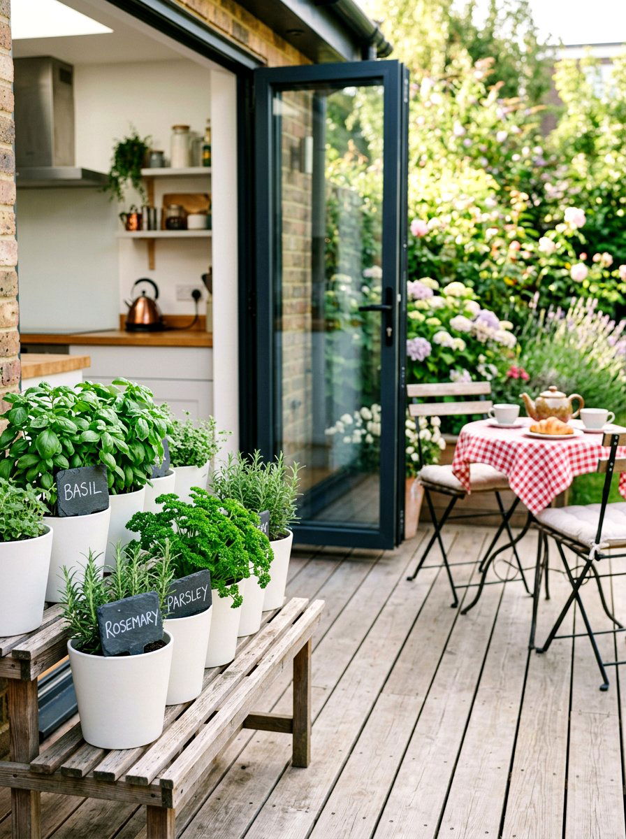 Herb Garden Containers - 30 container garden makeover ideas